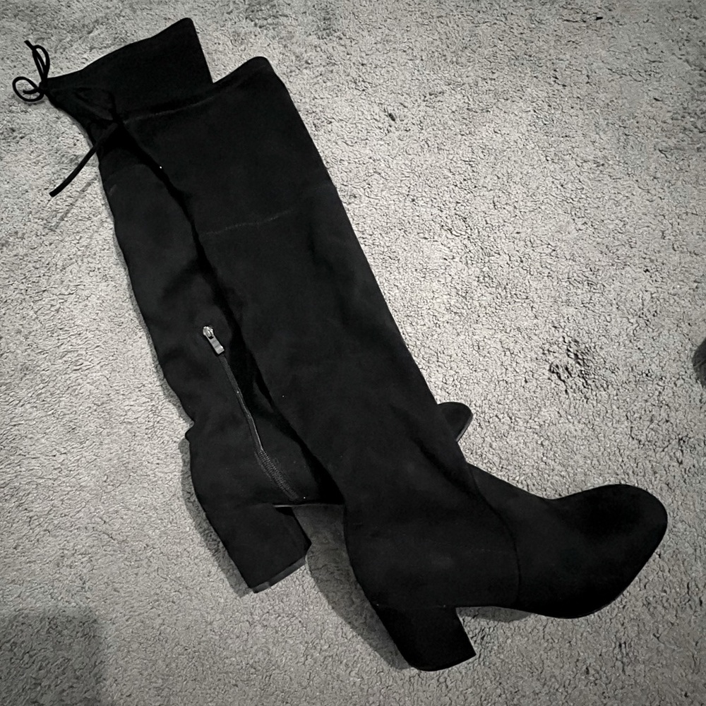 Catherine Malandrino black over the knee high boots